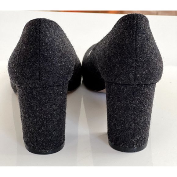 Anthropologie Bettye Muller Gray wool blend heels SZ: 8 - Picture 5 of 11